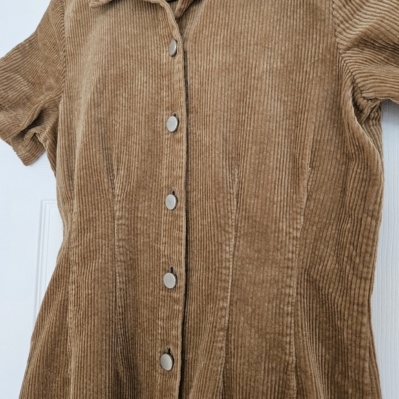 Simons Twik Corduroy Fitted Shirt Dress - Picture 6 of 7
